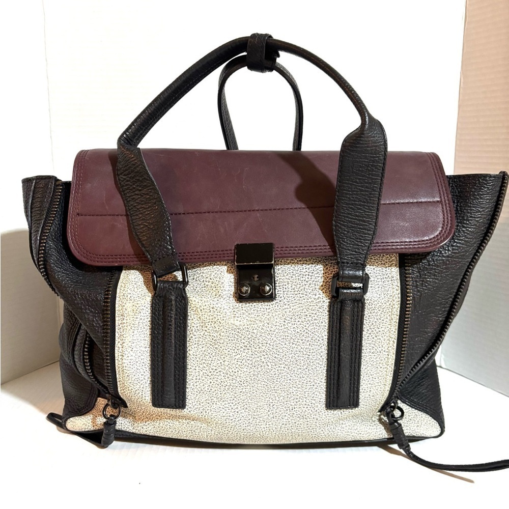 3.1 Phillip Lim pasli tricolor and Leather tote bag